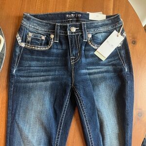 Miss Me Mid-Rise Boot Cut Bejeweled Jeans